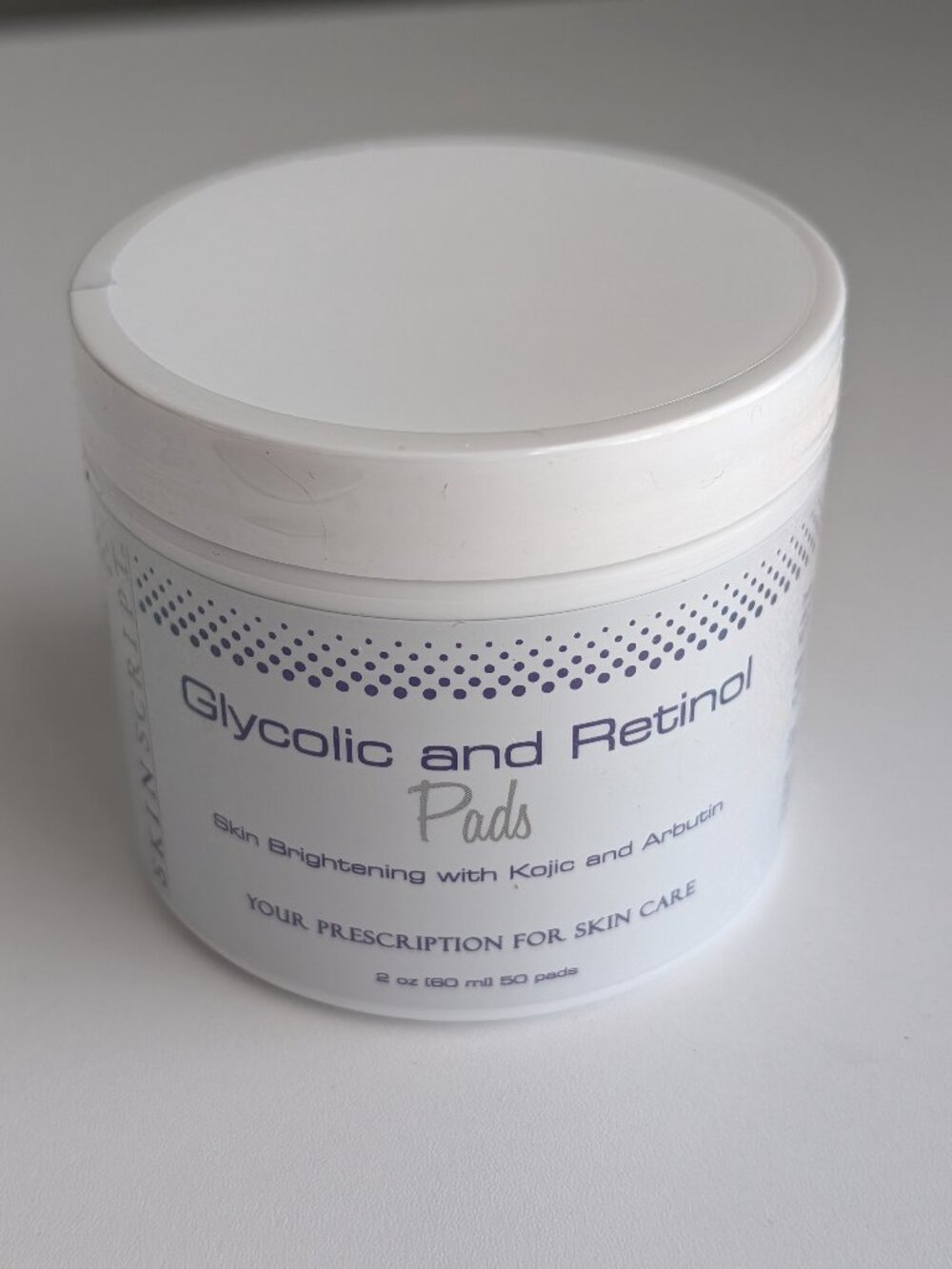 Skin Script Glycolic and Retinol Pads 2 oz 50 Pads SEALED